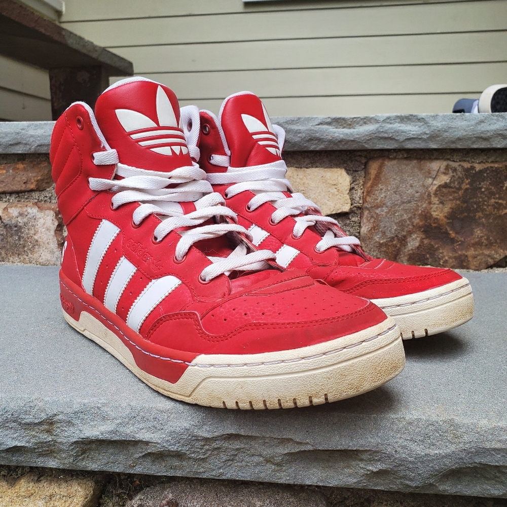Adidas High Tops Red